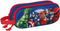 Pennenetui met 2 vakken The Avengers 3D Marineblauw 21 x 8 x 6 cm