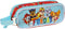 Pennenetui met 2 vakken The Paw Patrol Funday Rood Licht Blauw (21 x 8 x 6 cm)