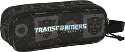 Pennenetui met 2 vakken Transformers Zwart 21 x 8 x 6 cm