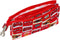 Pennenetui met 3 vakken Cars Let's race Rood Wit (22 x 12 x 3 cm)