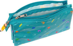 Pennenetui met 3 vakken CoComelon Back to class Licht Blauw (22 x 12 x 3 cm)