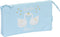 Pennenetui met 3 vakken Glow Lab Cisnes Licht Blauw 22 x 12 x 3 cm