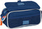 Pennenetui met 3 vakken Hot Wheels Speed club Oranje Marineblauw (21,5 x 10 x 8 cm)