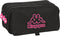 Pennenetui met 3 vakken Kappa Black and pink Zwart (21,5 x 10 x 8 cm)