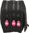 Pennenetui met 3 vakken Kappa Black and pink Zwart (21,5 x 10 x 8 cm)