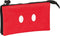Pennenetui met 3 vakken Mickey Mouse Clubhouse Mickey mood Rood Zwart (22 x 12 x 3 cm)