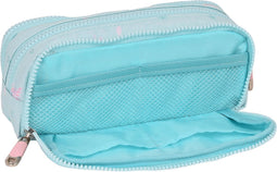 Pennenetui met 3 vakken Moos Garden 21 x 8 x 8 cm Turkoois