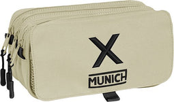 Pennenetui met 3 vakken Munich Topo (21,5 x 10 x 8 cm)