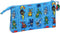 Pennenetui met 3 vakken PJ Masks Blauw 22 x 12 x 3 cm