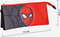 Pennenetui met 3 vakken Spiderman Rood 22,5 x 2 x 11,5 cm Zwart