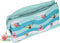 Pennenetui met 3 vakken Spongebob Stay positive Blauw Wit (22 x 12 x 3 cm)