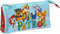 Pennenetui met 3 vakken The Paw Patrol Funday Rood Licht Blauw (22 x 12 x 3 cm)