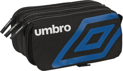Pennenetui met 3 vakken Umbro Flash Zwart (21,5 x 10 x 8 cm)