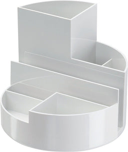 Pennenkoker MAULroundbox Blauwe Engel recycled 6 vaks wit | 1 stuk