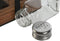 Peper- en Zoutvat Home ESPRIT Zwart Kristal Acacia 12 x 6 x 17,5 cm
