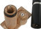 Peper- en Zoutvat Home ESPRIT Zwart Natuurlijk Roestvrij staal Rubberwood 14 x 7 x 16,5 cm