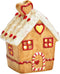 Peperkoekhuisje voor LED Theelichtjes - Porselein - Bruin - 7 x 10 x 6 cm