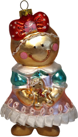 Peperkoekmeisje kerstbal - Jack Mensinga Kerstcollectie
