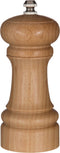 Pepermolen/zoutmolen hout beige 14 cm - Pepermaler/zoutmaler - Kruiden en specerijen vermalers