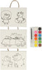 Peppa Pig 3 Canvasdoeken met Touw + Verf