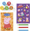 Peppa Pig creatieve knutselset met stempels, potloden en stickers - creatief speelgoed Bambolino Toys