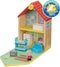 Peppa Pig - Houten poppenhuis inclusief Peppa en meubels - Speelfiguur
