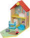 Peppa Pig - Houten poppenhuis inclusief Peppa en meubels - Speelfiguur