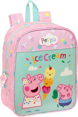 Peppa Pig Peuterrugzak, Ice Cream - 27 x 22 x 10 cm - Polyester