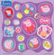 Peppa Pig stickers, 3 stickervellen met speelachtergrond, creatief speelgoed - Bambolino Toys