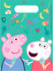 Peppa Pig Uitdeelzakjes 23cm 6st - Traktatiezakjes Peppa Big -