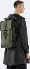 Rains Backpack - Unisex - Laptopvak 13 inch - Donkergroen