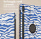 imoshion Tablet Hoes - Geschikt voor Samsung Galaxy Tab S9 11.0 inch Plus / Galaxy Tab S9 11.0 inch FE Plus / Galaxy Tab S10 Plus - 360° Draaibare Design Bookcase 2.0 - White Blue Stripes