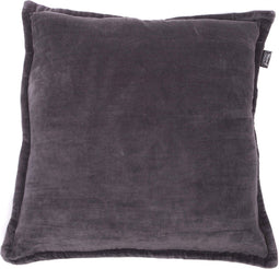 In The Mood Collection Charme - Sierkussen - Katoen fluweel - L50 x B50 cm - Antraciet