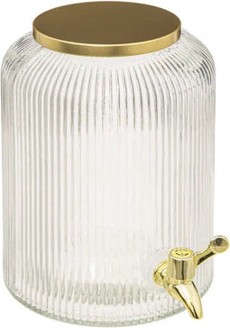 Secret de Gourmet Drankdispenser - 5L - goudkleurig kraantje - sapdispenser