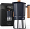 Percolator 300 ml 6 kops - Inductie of alle andere soorten warmtebronnen - Moka Pot - RVS met houten handvat - Espresso maker - VDN