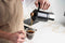 Percolator 300 ml 6 kops - Inductie of alle andere soorten warmtebronnen - Moka Pot - RVS met houten handvat - Espresso maker - VDN