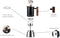 Percolator 300 ml 6 kops - Inductie of alle andere soorten warmtebronnen - Moka Pot - RVS met houten handvat - Espresso maker - VDN