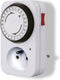 Perel 24-uurs timer, mechanisch, 230 V, 16 A, 3680 W, Franse aarding type E, wit
