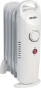 Perel 700W Olieradiator met 7 ribben, instelbare thermostaat, handvat, wielen, oververhittings- en omvalbeveiliging, geruisloze en energiezuinige ruimteverwarmer voor kamers tot 15 m², wit