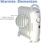 Perel 700W Olieradiator met 7 ribben, instelbare thermostaat, handvat, wielen, oververhittings- en omvalbeveiliging, geruisloze en energiezuinige ruimteverwarmer voor kamers tot 15 m², wit