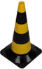 Perel Afzetkegel, voor het afbakenen van zones, zwart/geel, recreatief gebruik, 50 cm
