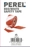 Perel Afzetlint, voor het afbakenen van gevarenzones en beperken van toegang, polyethyleen, rood/wit, 8 cm x 100 m