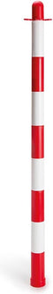 Perel Afzetpaal 90 cm, voor tijdelijke afzettingen, evenementen, horeca en openbare ruimtes, rood/wit