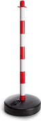 Perel Afzetpaal 90 cm, voor tijdelijke afzettingen, evenementen, horeca en openbare ruimtes, rood/wit