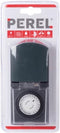 Perel Analoge timer, mechanisch, 230 V, 16 A, 3680 W, IP44, voor gebruik buitenshuis, Franse aarding type E, zwart