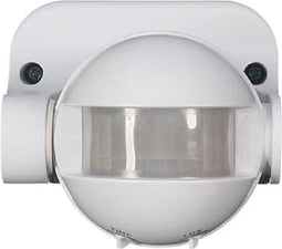 Perel Bewegingsmelder, PIR, 12 m detectiebereik, 180° detectiehoek, IP44, gebruik binnen- en buitenshuis, wit
