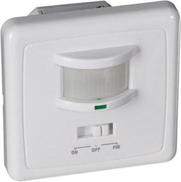 Perel Bewegingsmelder, PIR, 9 m detectiebereik, 160° detectiehoek, IP20, gebruik binnenshuis, inbouw, wit