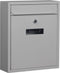 Perel Brievenbus Ibiza, wandmontage, met naamplaatje, incl. 2 sleutels, afmetingen (H x B x D) 36 x 26 x 8 cm, zilvergrijs