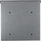 Perel Brievenbus Monaco, wandmontage, met naamplaatje, incl. 2 sleutels, afmetingen (H x B x D) 36.8 x 36.5 x 10 cm, zilvergrijs