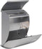 Perel Brievenbus Nice, wandmontage, gebogen front, met naamplaatje, incl. 2 sleutels, afmetingen (H x B x D) 40 x 31 x 16 cm, zilverkleurig